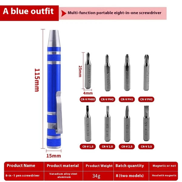 9 IN 1 Screwdriver Pen Multi-Tool Screw Driver Screwdriver Set Repair Tools Hand