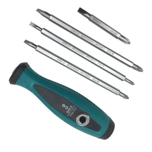 5pcs Multi-functional Insulated Screwdrivers Set Two-Way Magnetic Repair Tool e