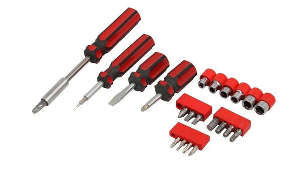 Multi-Size Driver Bits Handle Socket Screwdriver Assorted Set 23 in 1