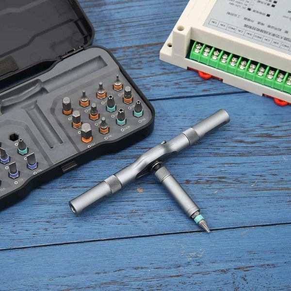 24 IN 1 Multi-Purpose Ratchet Wrench Screwdriver Magnetic Repair Bits Tool Set