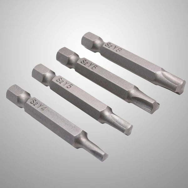 4 Pcs Magnetic Triangle Head Screwdriver Bits Chrome Vanadium Alloy Steel