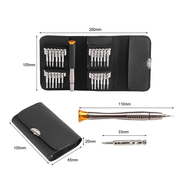 25 In 1 Small Mini Accuracy Screwdrivers Set Laptop Watch Jewelry Electronics
