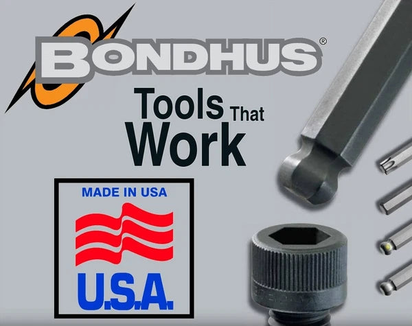 Bondhus 7pc Hollow Shaft SAE Nut Driver Set Standard Inch MADE IN USA 48445