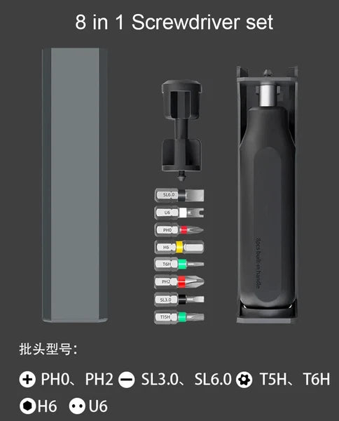 Screwdriver Set S2 Phillips Slotted Screw driver Bit Maintenance tool hand tools