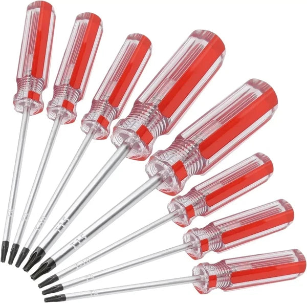 Piutouyar 8PCS Magnetic Torx Screwdrivers Set Security Screwdriver T8 T9 T15 T15