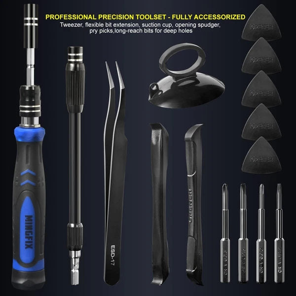 Small Precision Screwdriver Set with 103 Multi Bits, 115 in 1 Magnetic Repair...