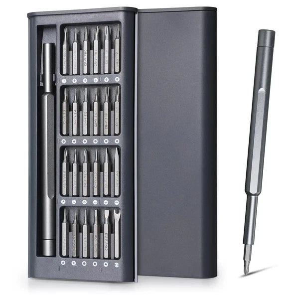 25-in-1 Precision Screwdriver Set – Magnetic Bits for iPhone, PC, Watch
