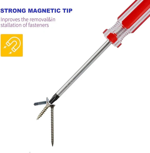 4-Piece Torx Screwdriver Set: Compact, Durable, with High Magnetic Strength Tips