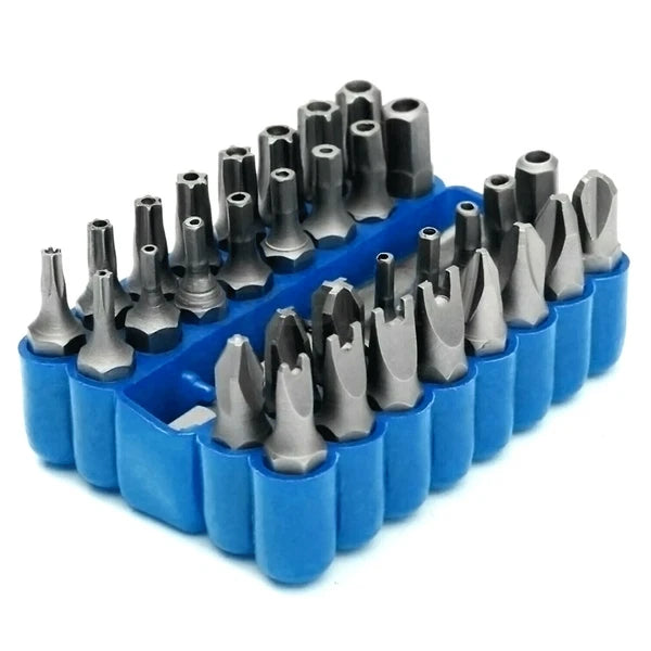 33PCS 1/4" Hex Head Drill Torx Bit Sets Tamper Security Extension Screwdriver