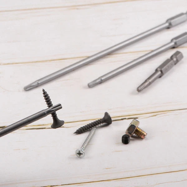 12PCS T5-T40 Torx Security Screwdriver Bit Set S2 Steel Tamper Proof Bit 2" Long