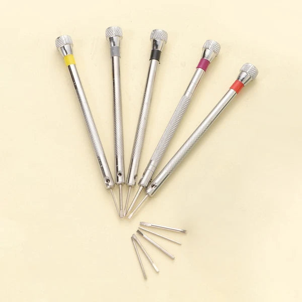 5 Pcs Small Screwdriver Set Watch Repair Tool Screws Sunglasses Kit