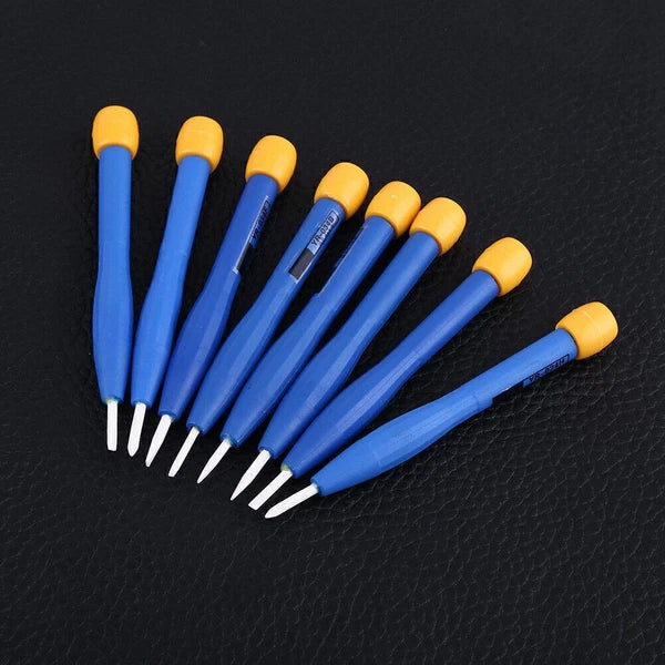 8pcs Adjust Frequency Screwdriver Anti static Plastic Ceramic Set Home Hand