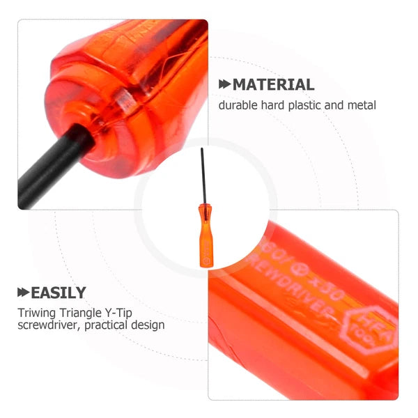 5 Pcs Tri Point Screw Driver Triangular Screwdrivers Small Triwing Set Boy