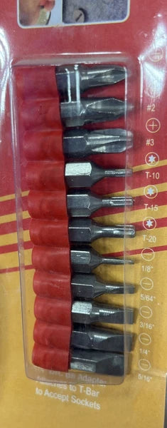 New Tool Cache T-Bar Driver 24 pc set Chrome Vanadium Sockets And Popular Bits
