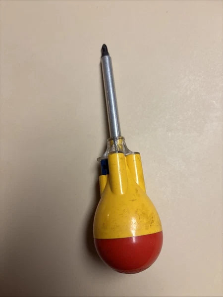 Screwball Ratchet Driver 3 Bits with Bit Storage S/V Tool Co - Vintage