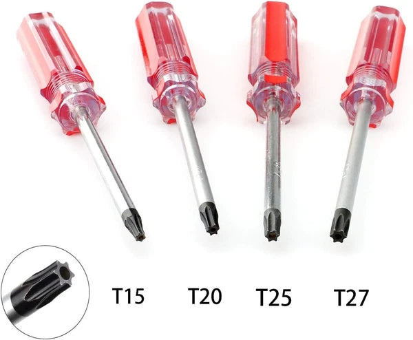 4-Piece Torx Screwdriver Set: Compact, Durable, with High Magnetic Strength Tips