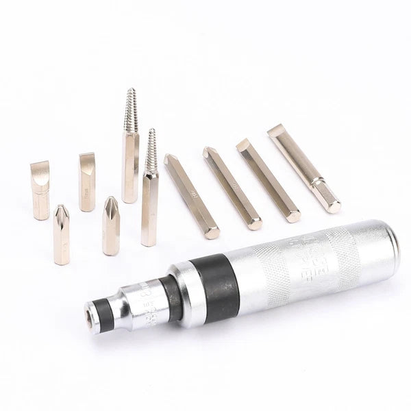12pcs Impact Screwdriver Set Industrial Grade Metric Bits Screw Extractor Tool