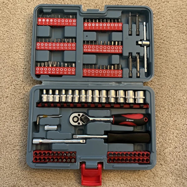 126 Piece Driver Bits Sockets & Handles Set Tamper Proof Screwdriver Accessories