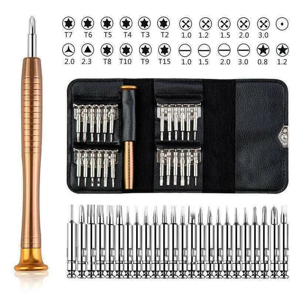 25 in 1 Screwdriver Set Torx Tools For MacBook iPhone X Samsung PC Tablet Laptop
