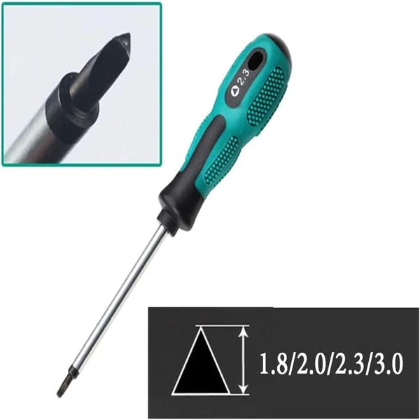 4 Pcs Triangle Screwdriver 1.8Mm 2.0Mm 2.3Mm 3.0Mm Non-Slip Screwdriver Kit Prec