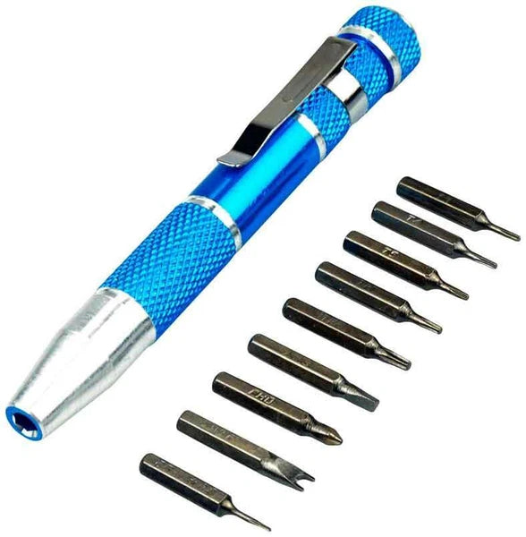 TORX SCREWDRIVER KIT FOR POCKET T3 T4 T5 T6 T8 STAR TRIANGEL SPANNER BIT