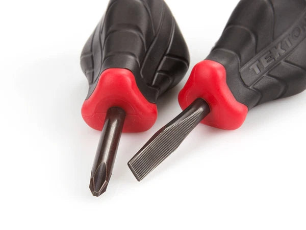 Stubby High-Torque Black Oxide Blade Screwdriver Set, 2-Piece (#2, 1/4 in.)