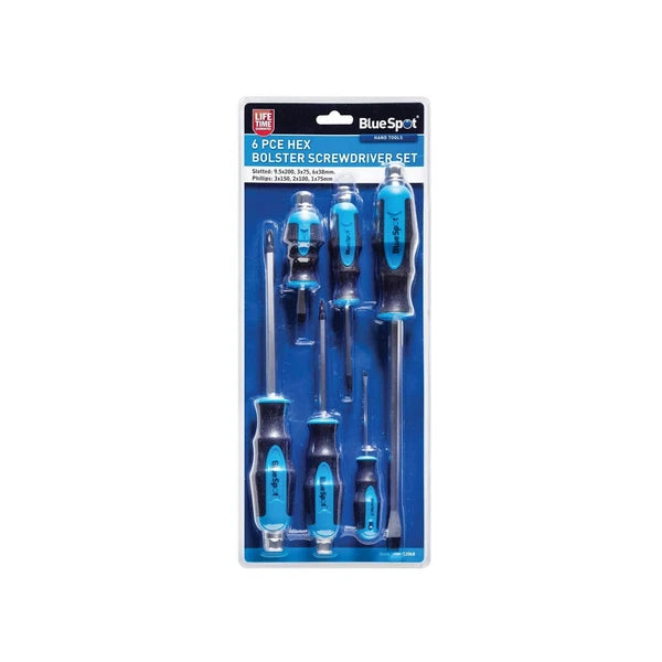 BlueSpot 6PCE Hex Bolster Screwdriver Set
