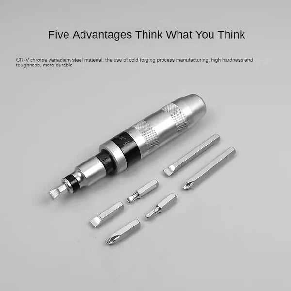 Impact Screwdriver Set Portable Heavy Duty Shockproof Screwdriver Chisel Tool