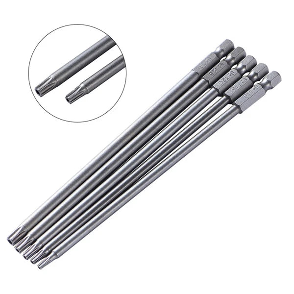 5 Pcs Tool Drill Socket Set Screw Driver Bits Star Screwdriver