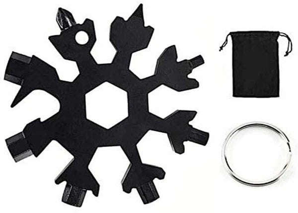 18 in 1 Snowflake Multi Tool Stainless Portable Steel Multi Tool for Outdoor