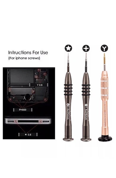 Herramienta De La Reparacion Del Destornillador Magnetico Set Kit Para iPhone 14