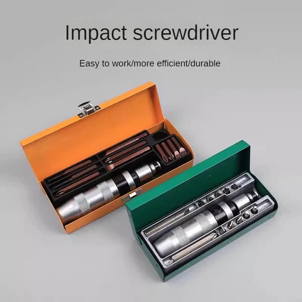 Impact Screwdriver Set Portable Heavy Duty Shockproof Screwdriver Chisel Tool