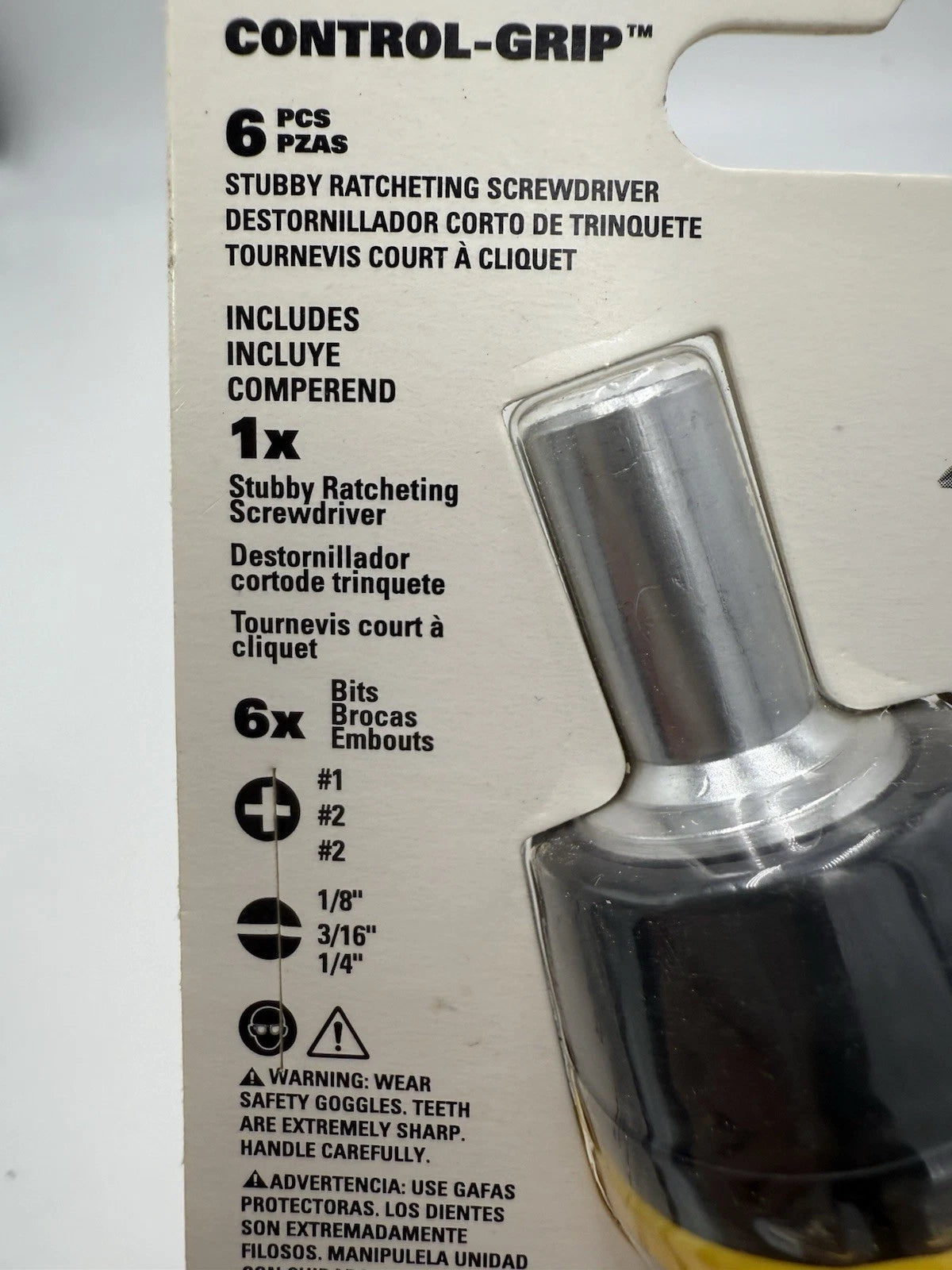 Stanley 66-358 Ratcheting Multi-Bit Stubby Screwdriver