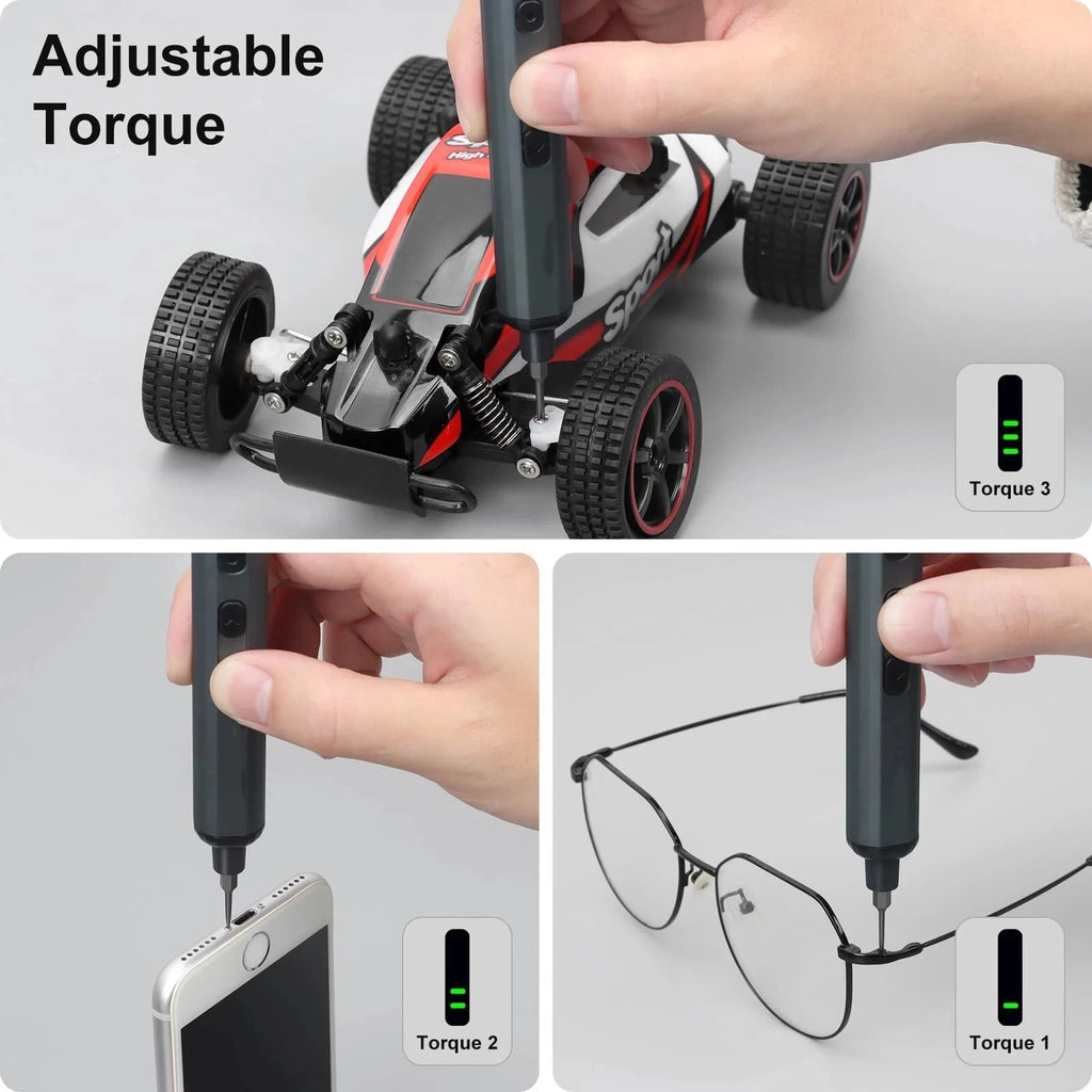 Mini Electric Screwdriver 68 in 1,Precision Screwdriver Set w/ 64 Magnetic Bits