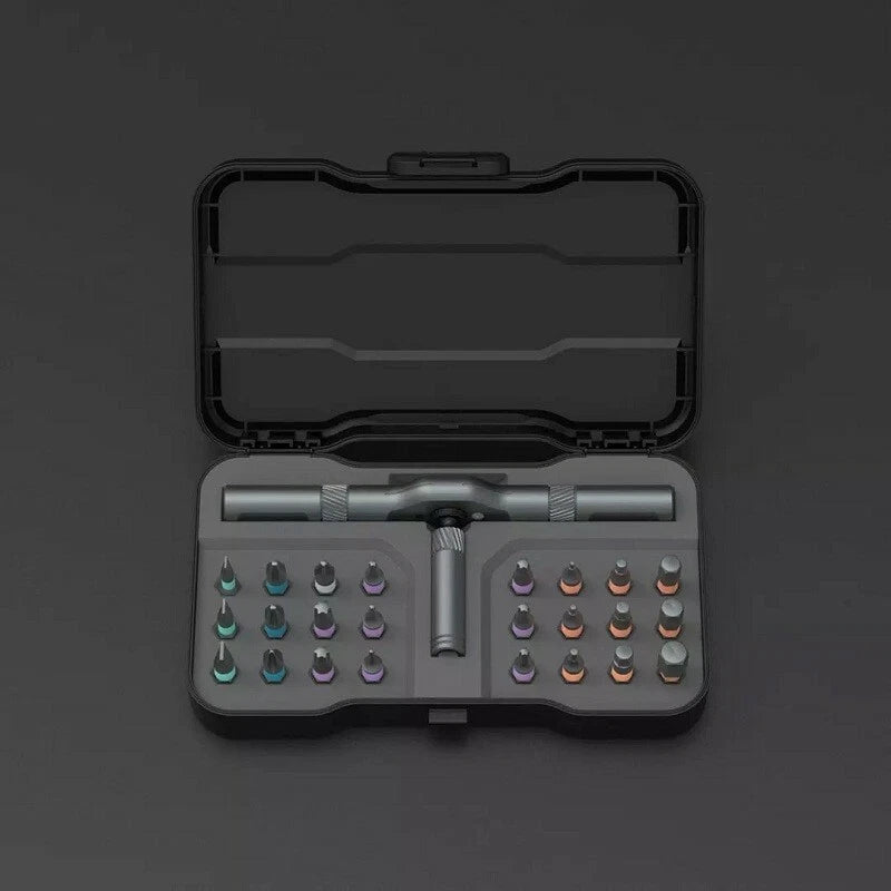 24 IN 1 Multi-Purpose Ratchet Wrench Screwdriver Magnetic Repair Bits Tool Set