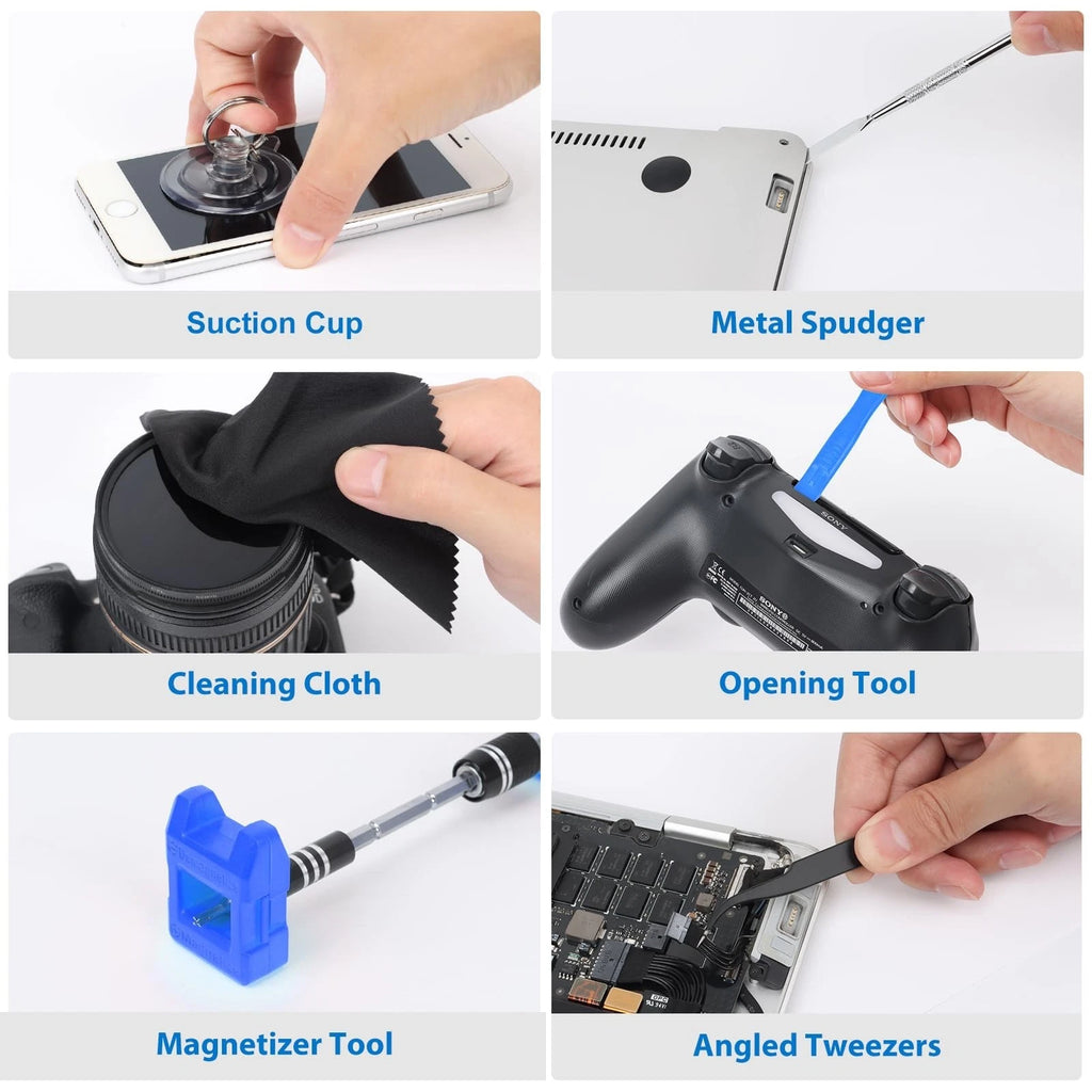 STREBITO Electronics Precision Screwdriver Sets 142-Piece with 120 Bits Magne...