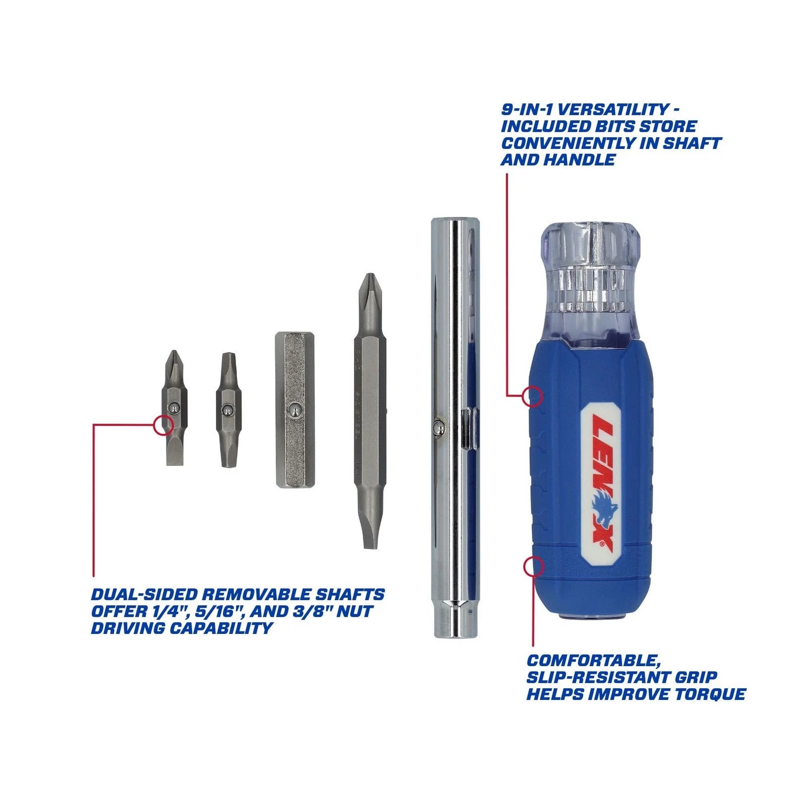 LENOX 9-In-1 Multi-Bit Screwdriver (LXHT68000)