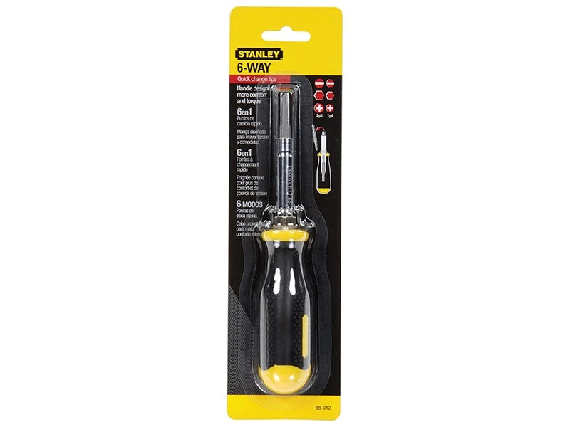 STANLEY® 6-Way Screwdriver Carded STA068012