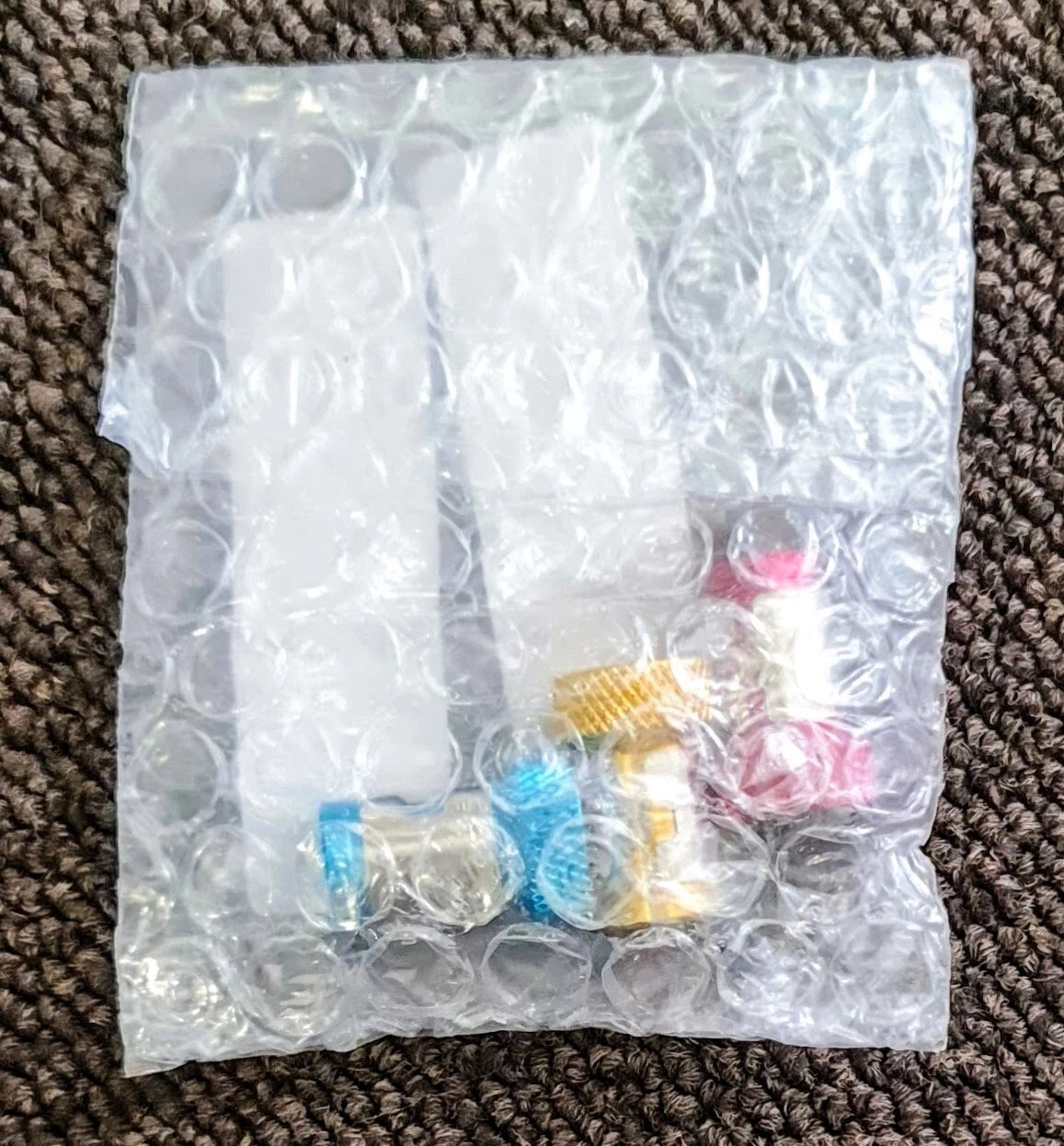 SET OF 3 MULTI COLOURED MAGNETIC RING SCREW HOLDERS FOR DRILL BITS PICK UP TOOL