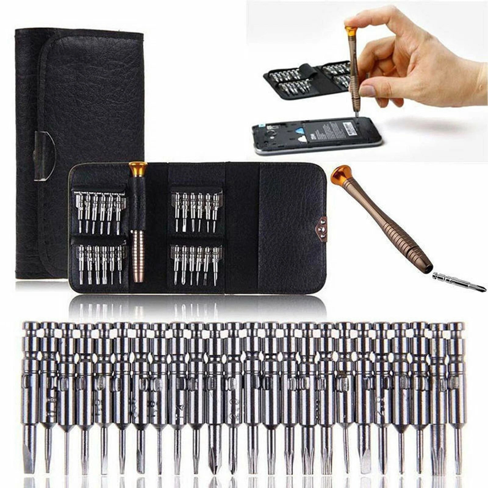 26 in 1 Small Mini Repair Precision Screwdriver Torx Tool Kit Set Phones Fix US