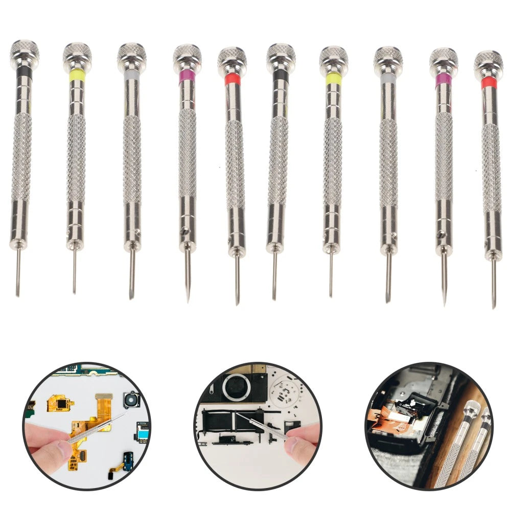 Flat Screwdriver Set Watch Repair Kit Eye Glass Repairing Eyeglass