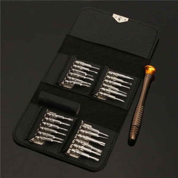 25 MULTI SMALL PRECISION TORX MINI SCREWDRIVER SET BITS LAPTOP REPAIR TOOL KIT G