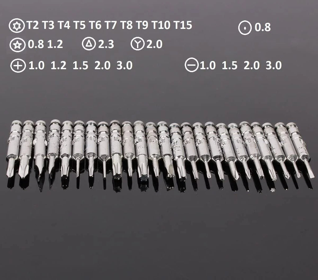 25 in 1 Screwdriver Set Torx Tools For MacBook iPhone X Samsung PC Tablet Laptop
