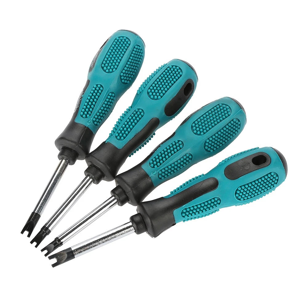4pcs U Fork Type Magnetic Screw Driver CRV Hand Tool Screwdriver Set