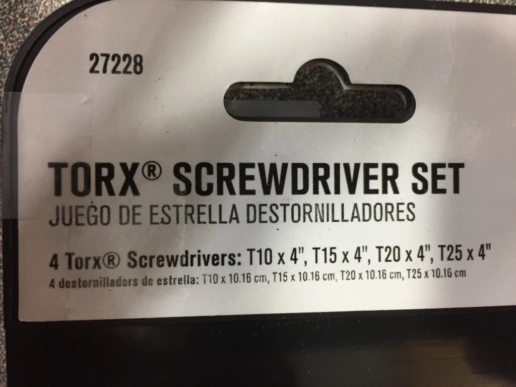 Pro Torx 27228 Screwdriver Set 9.8 in. 4 pc