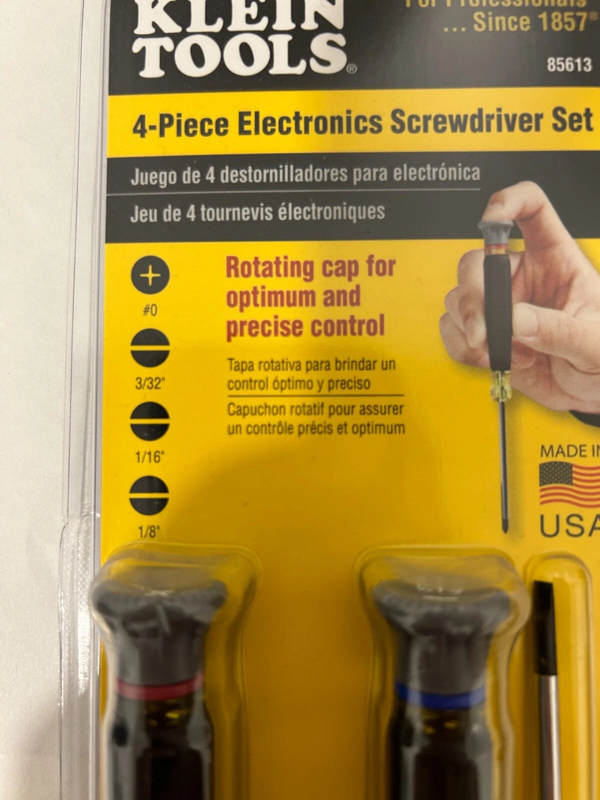 Klein Tools 4-Piece Electronics Screwdriver set 85613