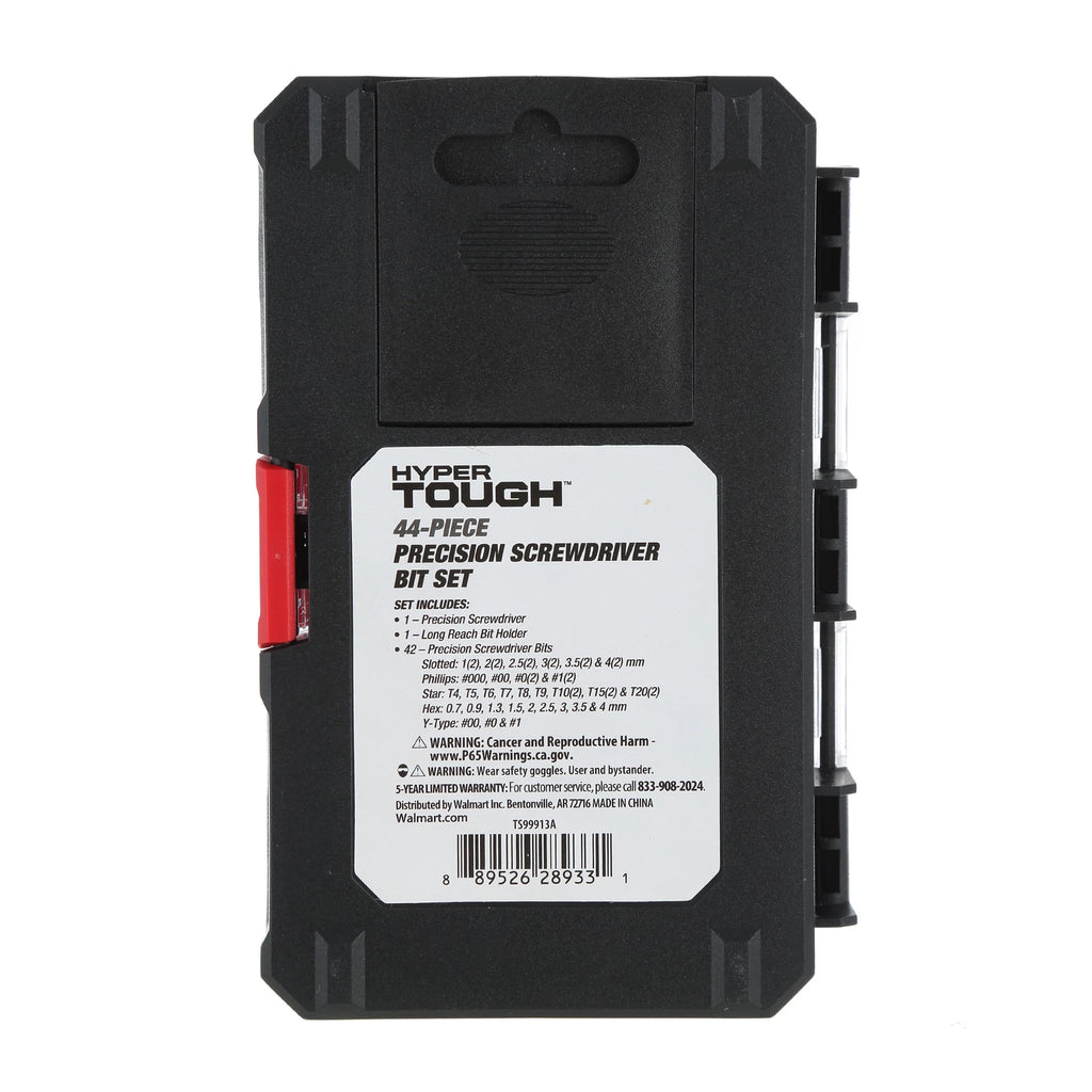 Hyper Tough 44 Piece Precision Multi-type Screwdriver Bits Set TS99913A