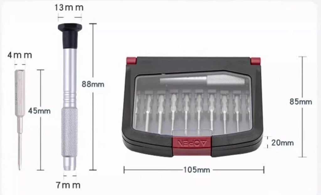 10 in 1 Eyeglass Screwdriver Set Straight / Phillips Screwdrivers Screwdrivers