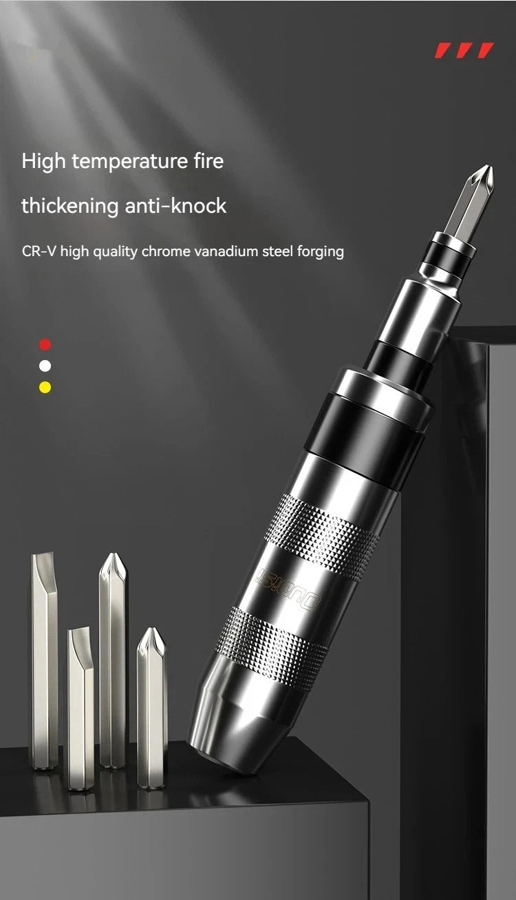 7/13 PCS Impact Screwdriver Hand Manual Reversible Impact Driver Set Durable