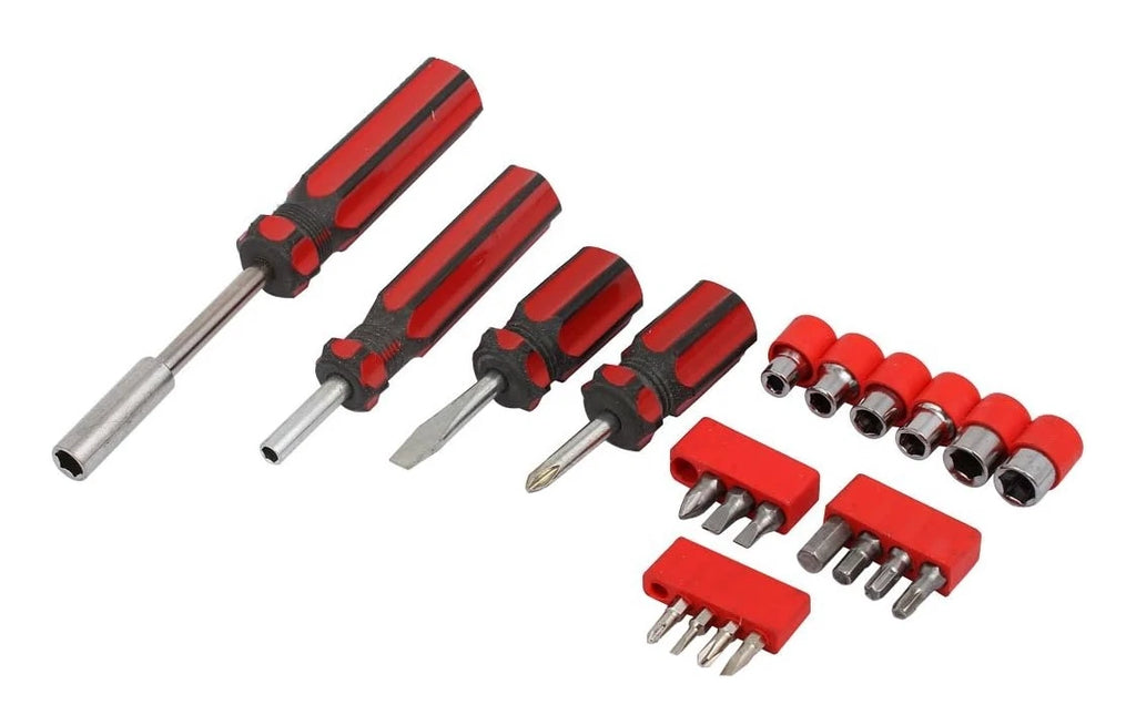 Multi-Size Driver Bits Handle Socket Screwdriver Assorted Set 23 in 1